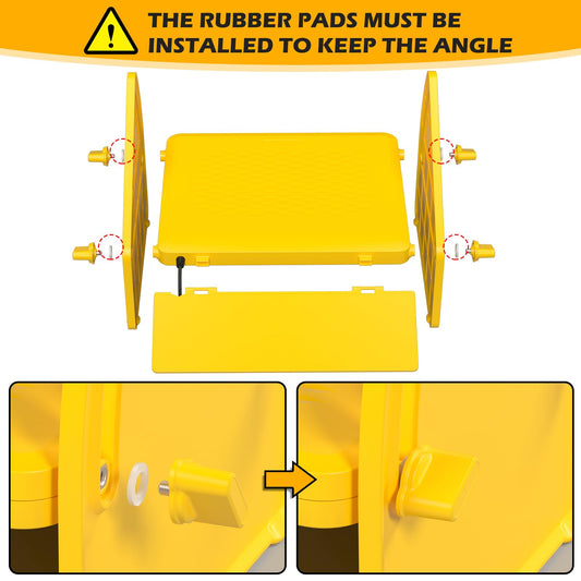 Heating Brooder Plate for Chicks Ducklings, Adjustable Brooder House for Keeping Poultry Warm(Yellow, M)