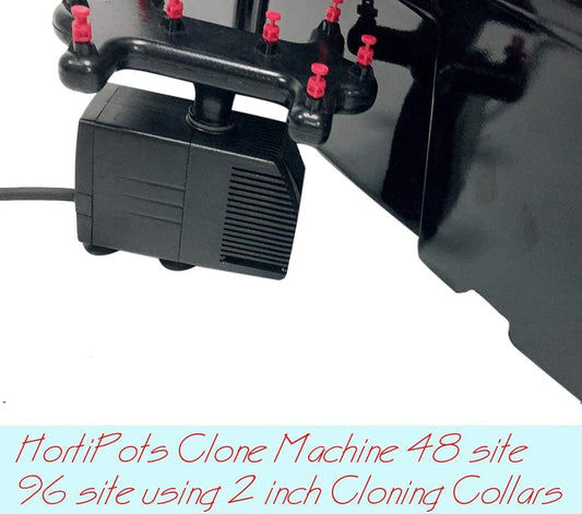 HORTIPOTS Aeroponic Clone Machine 48 Site for Plant Cuttings Propagation Using 2 in Neoprene Inserts