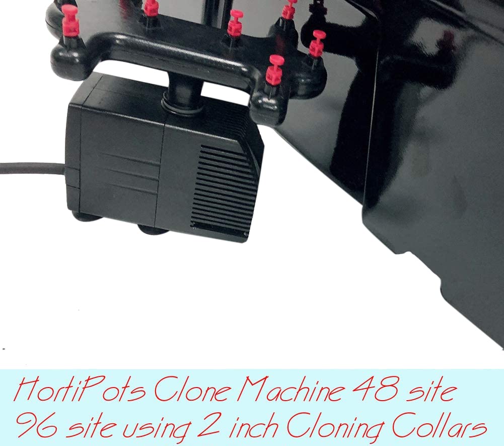HORTIPOTS Aeroponic Clone Machine 48 Site for Plant Cuttings Propagation Using 2 in Neoprene Inserts