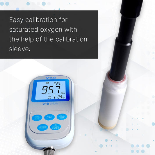Apera Instruments SX725 pH/DO Multiparameter Portable Handheld Meter Kit