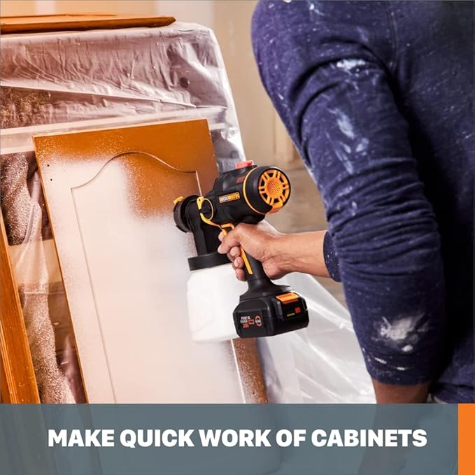 Worx Nitro 20V Cordless Paint Sprayer Power Share with Brushless Motor - WX020L.9 (Battery & Charger Sold Separately)