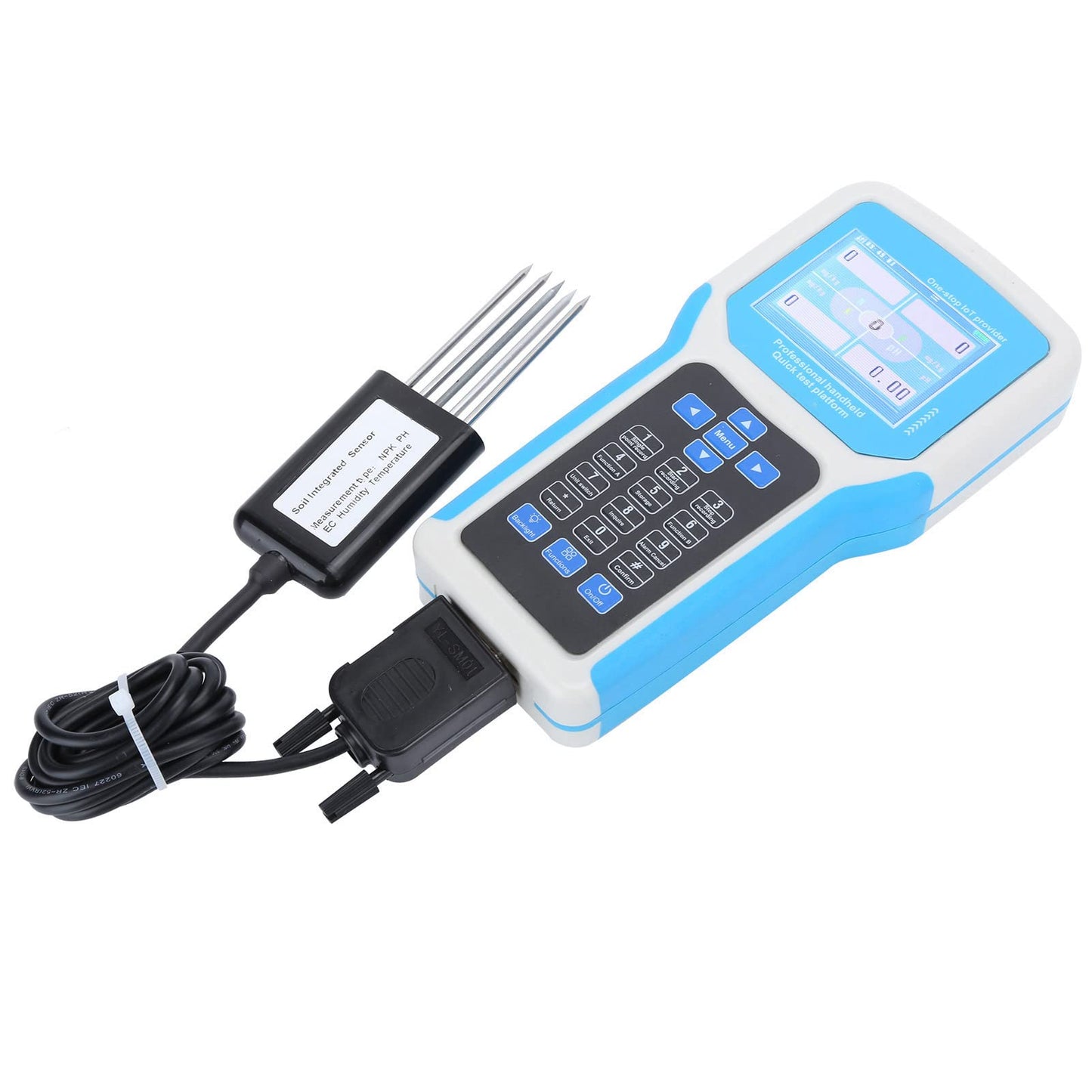 Fdit Soil Tester 240V Intelligent Npk English Version Handheld Phnitrogen Soil Detector for Soil Test Kits