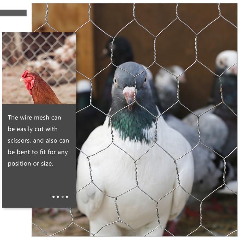 CHILDWEET 2pcs Hexagonal Chicken Wire Netting Metal Mesh for Garden Fencing Poultry Safety and Craft Projects Versatile Wire Frame