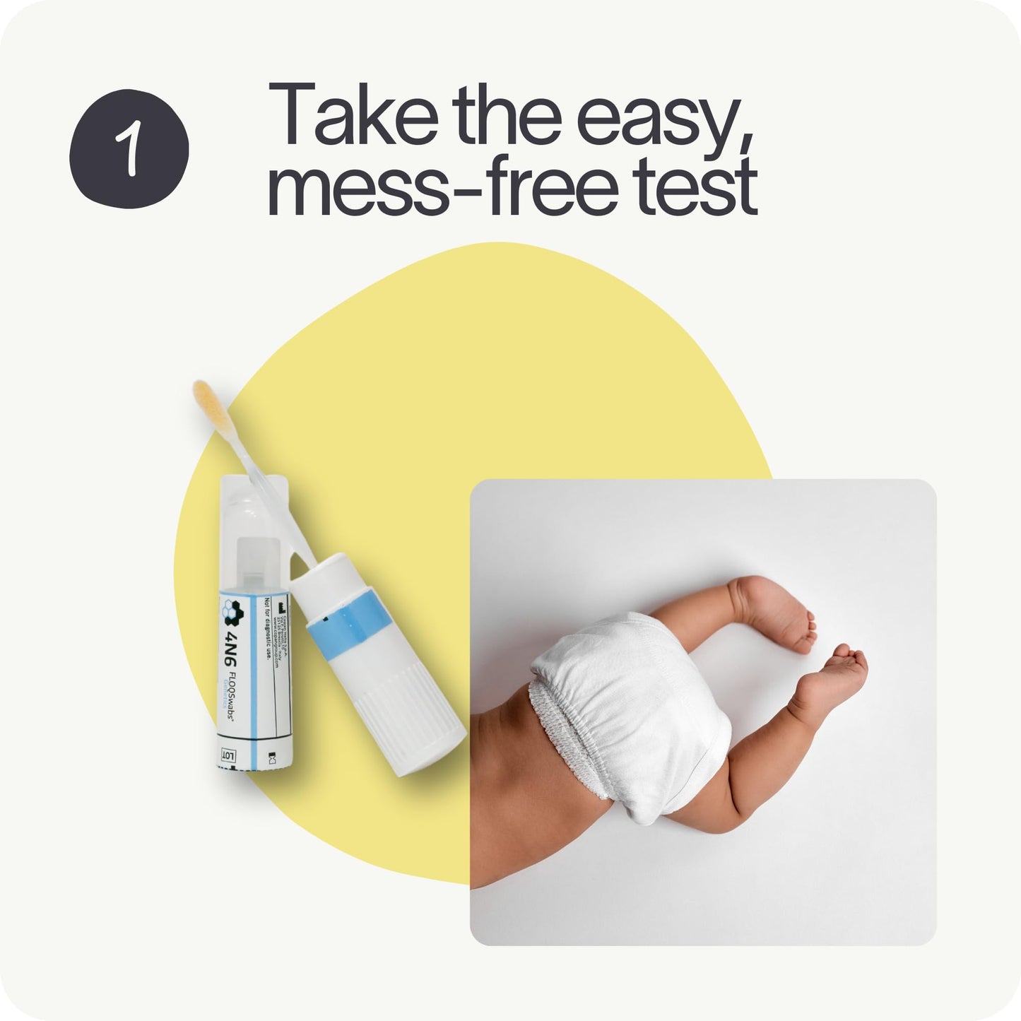Tiny Health Baby Gut Health Test Kit for Babies and Toddlers, Fast & Mess-Free with Easy at Home Test, 3-4 Weeks Results, Expert Insights