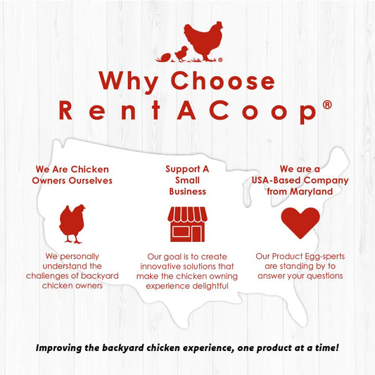 RentACoop 2 Gallon Chicken Waterer with Auto-Fill Cups, Horizontal Nipples, Anti-Roost Cone and Mounting Kit - Suitable for Chickens, Quail, Ducks, Geese, Turkey and More