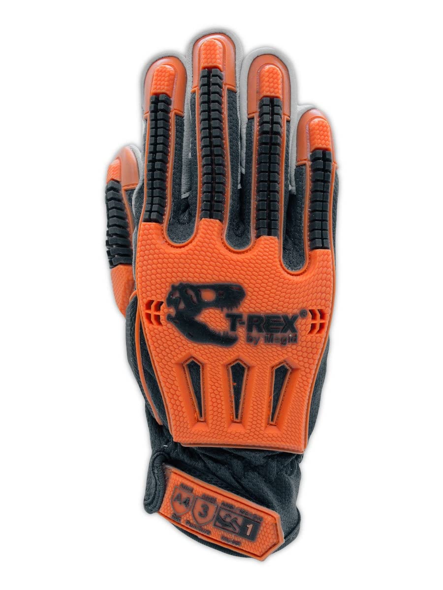 MAGID T-REX Windstorm ANSI A4 TRX744 Impact Gloves, 36 Pairs, Size 13/4XL (TRX744)