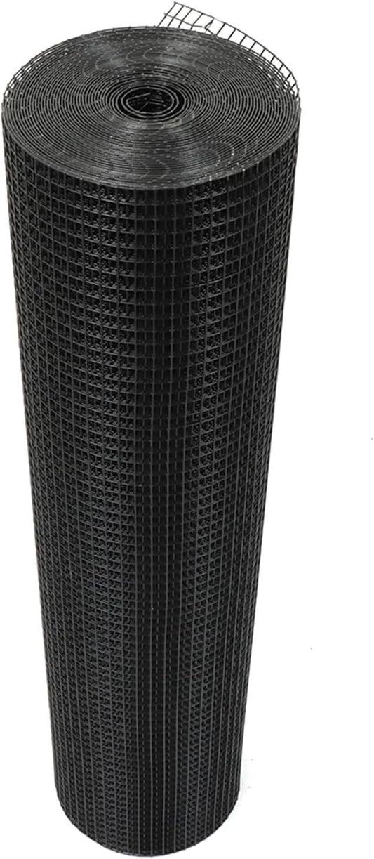LABLT 36 in x 50 ft Hardware Cloth, 1/2 in Chicken Wire Fence for Chicken Coop Fences and Poultry Animal Netting (19 Gauge, Black)
