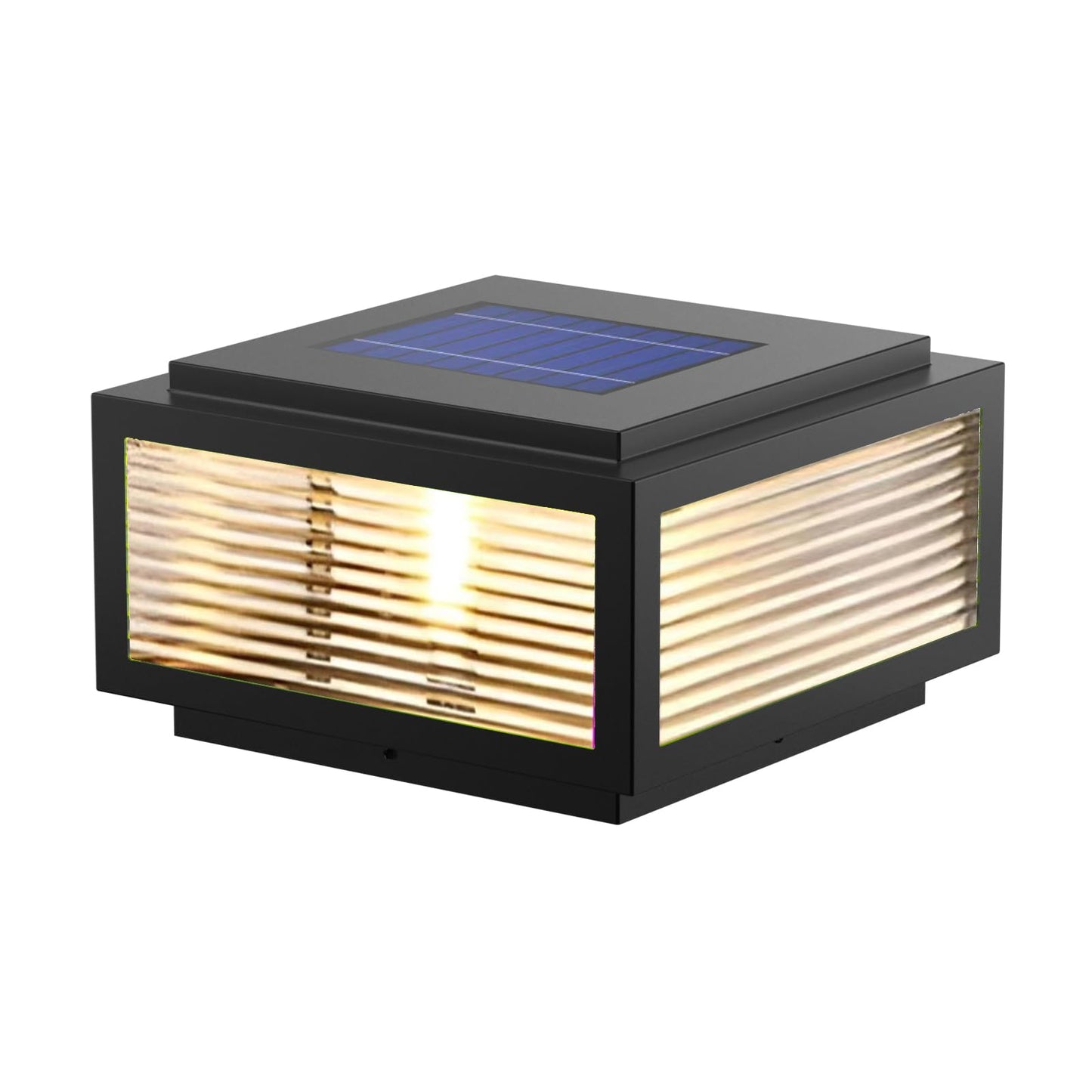 JHOTEC Large Outdoor Post Light 24X24 in, Dusk Till Dawn Solar Column Light,No Wiring Required Electricity Cost Column Lamp,Garden Light,IP54 Waterproof, Base E26 Dual-Purpose,LED Post lamp
