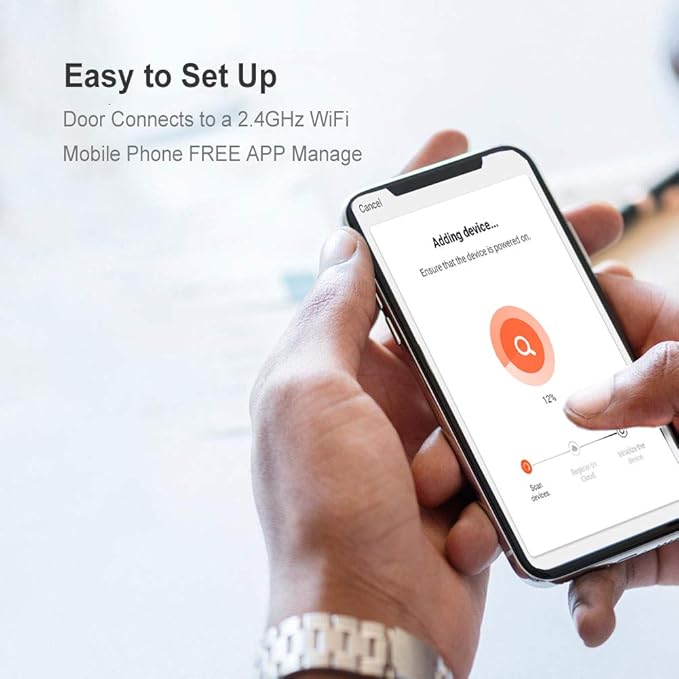 JVR Automatic Chicken Coop Smart Door Compatible with Alexa, Google Assistant, Home Assistant, Tuya - WiFi Electric Opener, Auto Sunrise/Sunset Dusk to Dawn Doors, Chicken Coop Accessories