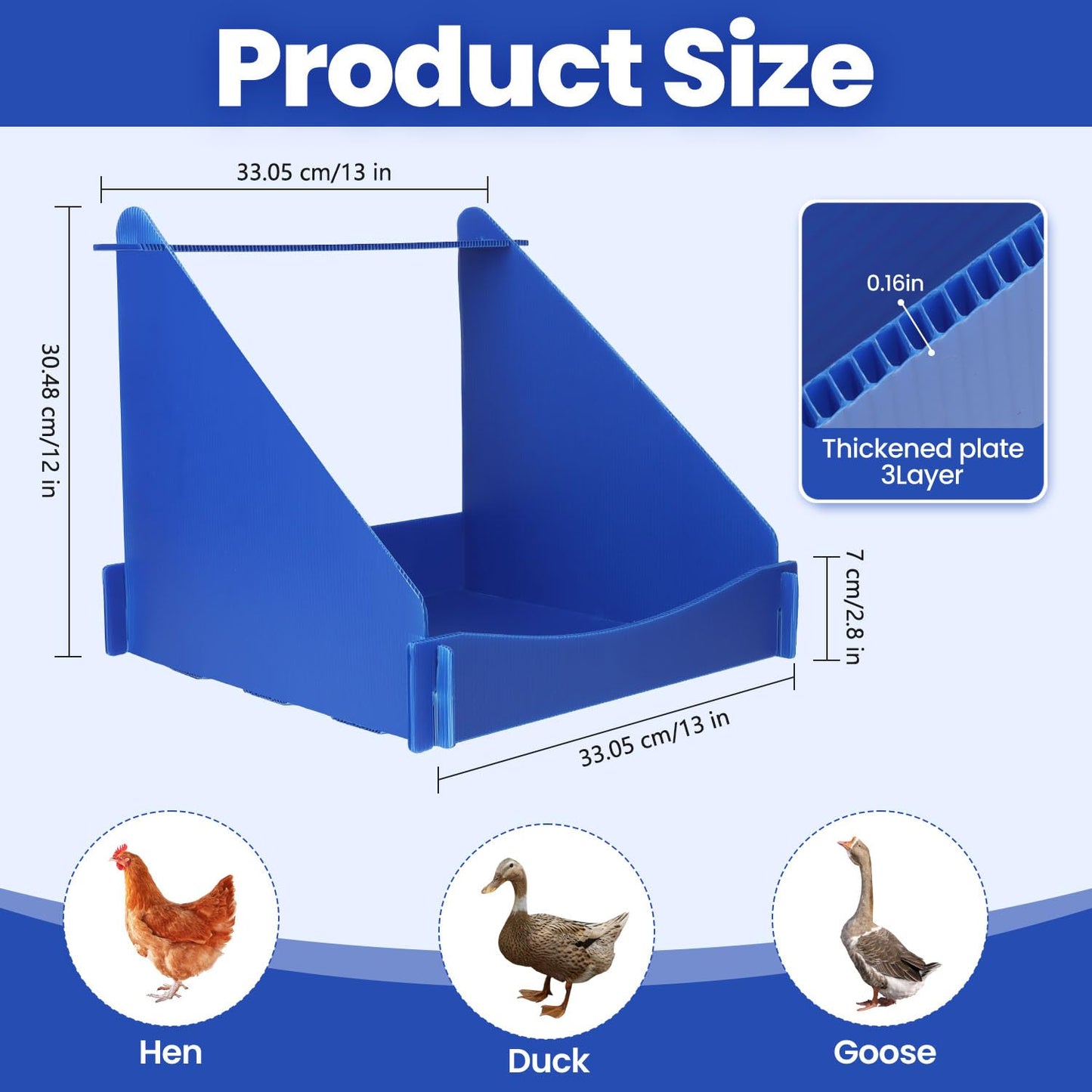 Ayuanb 4 Pack Nesting Boxes for Chickens, Chicken Nesting Box for Laying Eggs, Durable Chicken Laying Nest Box for Hens, Ducks and Poultry