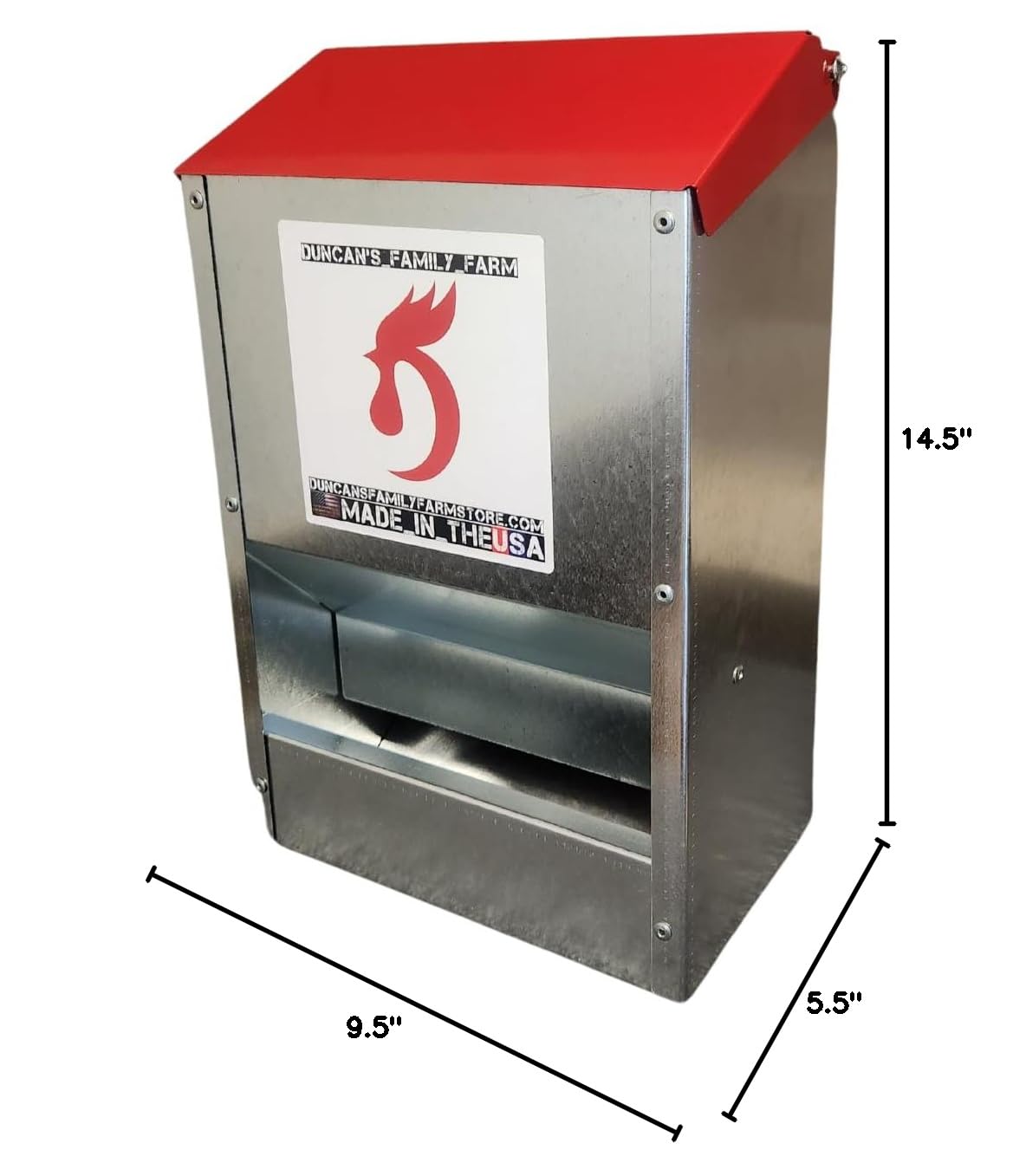 DUNCAN'S FAMILY FARM STORE Duncans Poultry 12 LB Mini Space Saver Wall Feeder