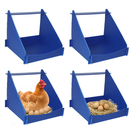 Ayuanb 4 Pack Nesting Boxes for Chickens, Chicken Nesting Box for Laying Eggs, Durable Chicken Laying Nest Box for Hens, Ducks and Poultry