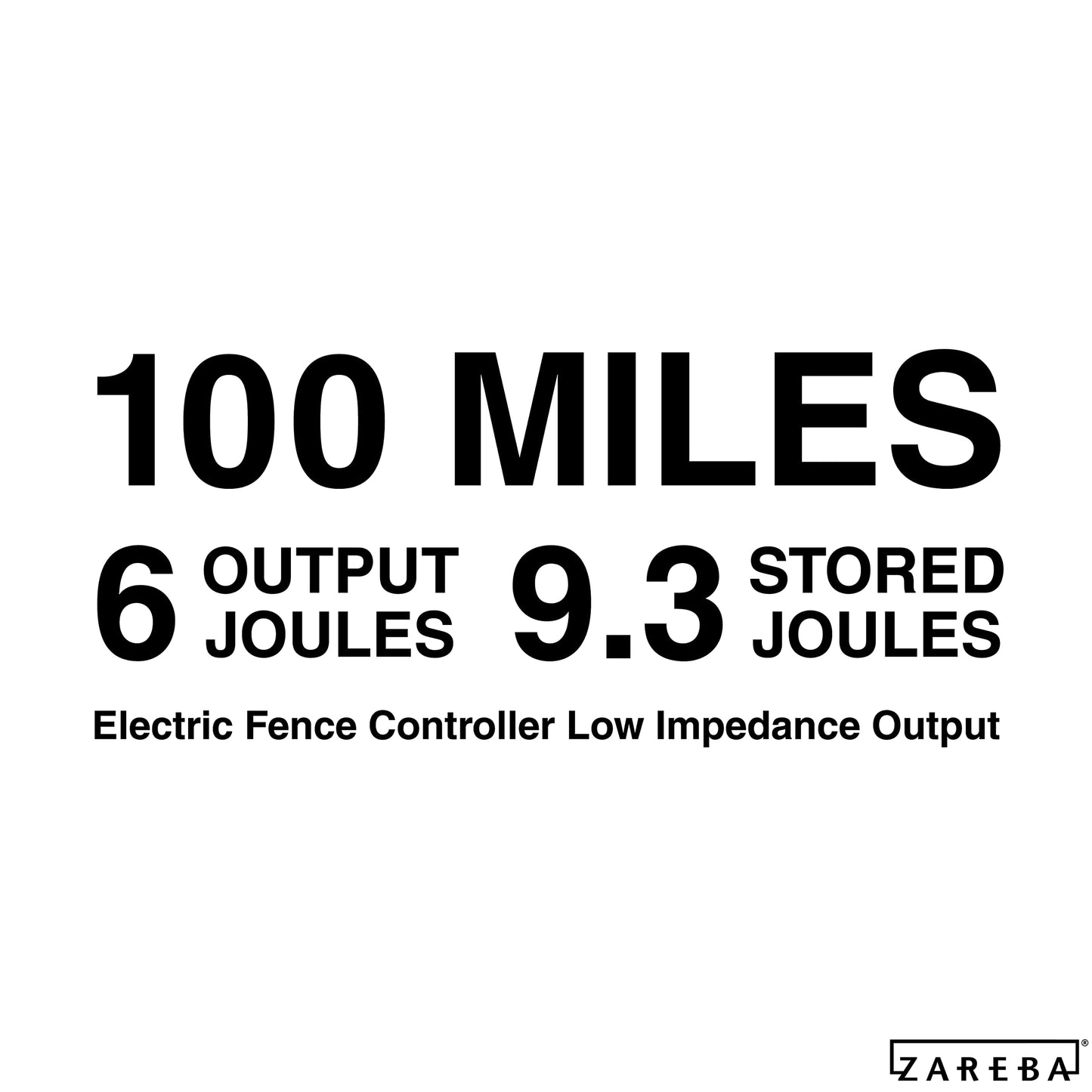 Zareba EAC100M-Z 100 Mile AC Low Impedance Electric Fence Charger