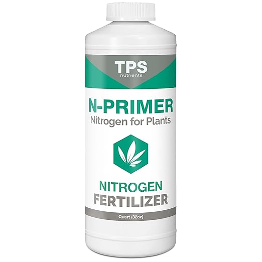 TPS NUTRIENTS N-Primer Nitrogen Supplement for Fast Vegetative Growth, Promotes Dark Green Leaves Quart (32 oz)
