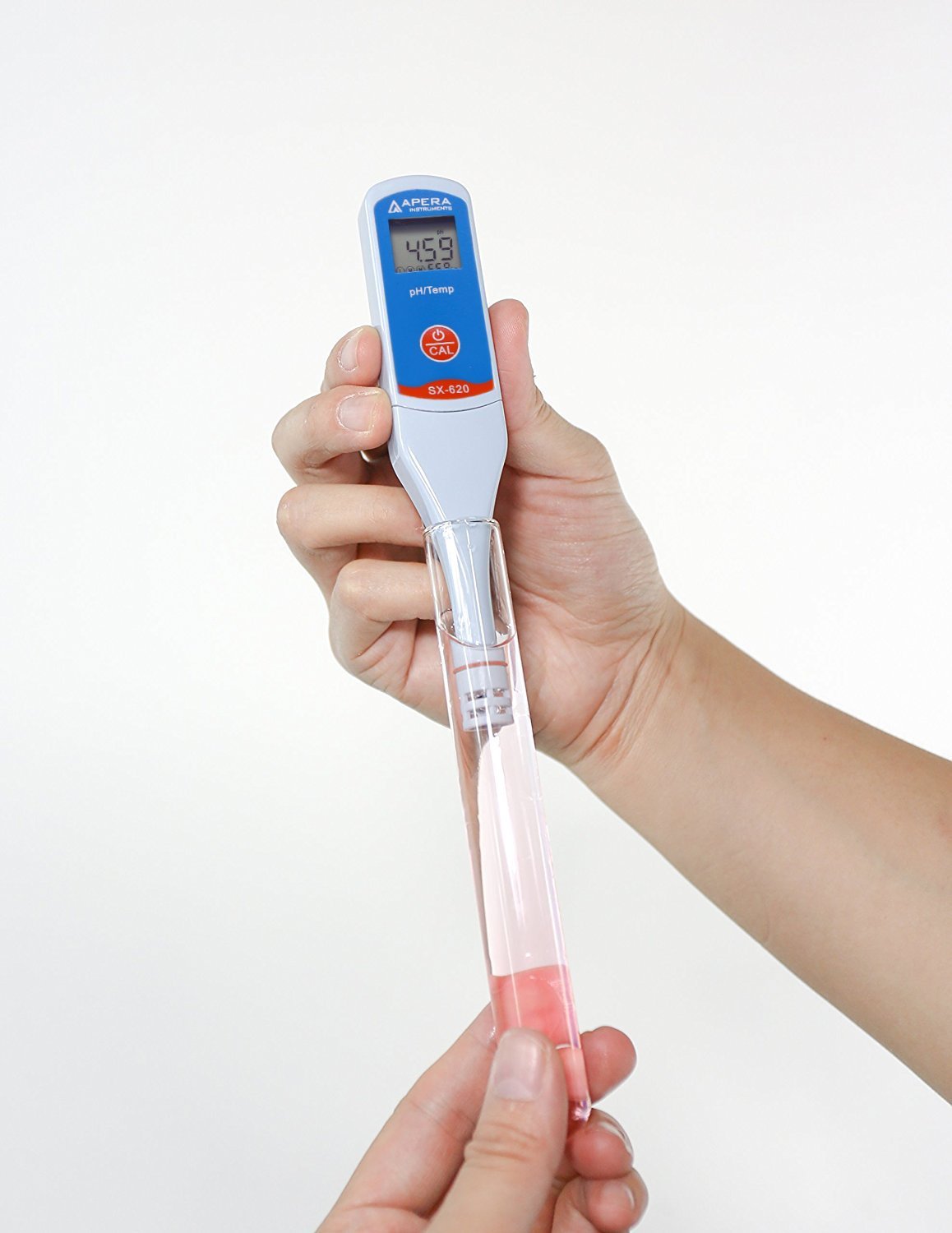 Apera Instruments SX620 pH Pen Tester Kit with 0.01 pH Accuracy, 3-Point Auto. Calibration, ATC