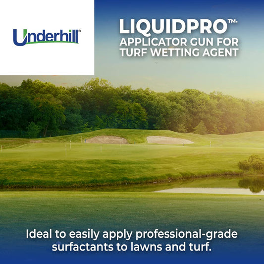 Underhill LiquidPro Applicator Gun Hose Sprayer, Wetting Agent and Lawn Micronutrient Fertilizer with Cloudburst Nozzle, Heavy-Duty, A-LPWA50K, Black