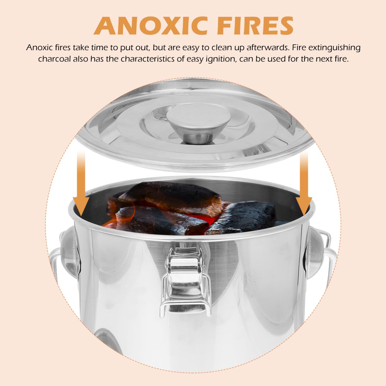 Stainless Steel Airtight Canisters Container: 112 fl oz Airtight Clamp Lid Kitchen Food Storage Bucket for Rice Flour Grain Coffee Bean Flour Oil Sugar Milk