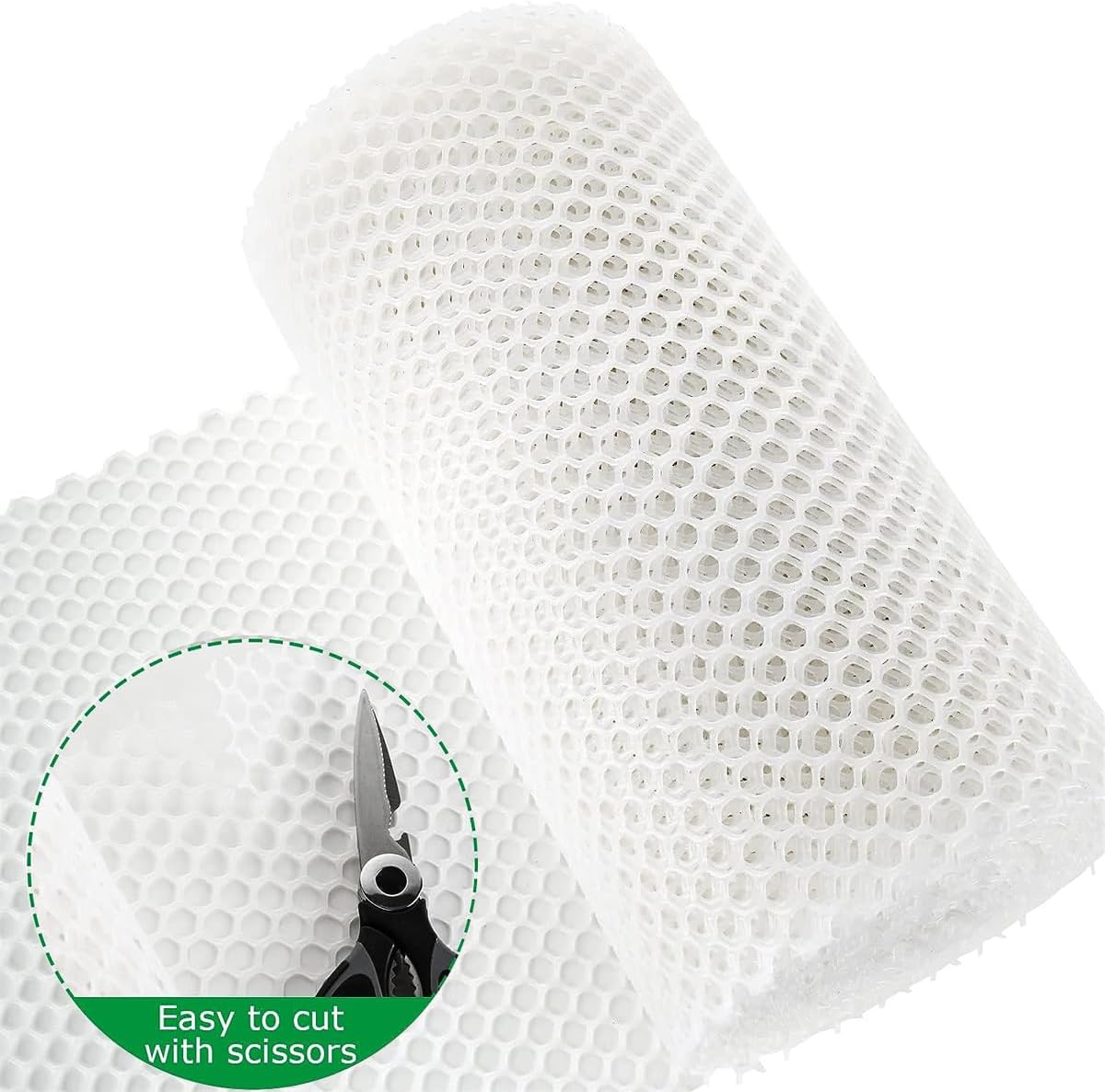 Plastic Chicken Wire Mesh Fence 15.7IN x 66FT,Poultry Fencing Garden Netting,Animal Barrier Fence,Construction Barrier Netting,Hexagonal Fencing for Farm,Frame Crafts,Floral Netting