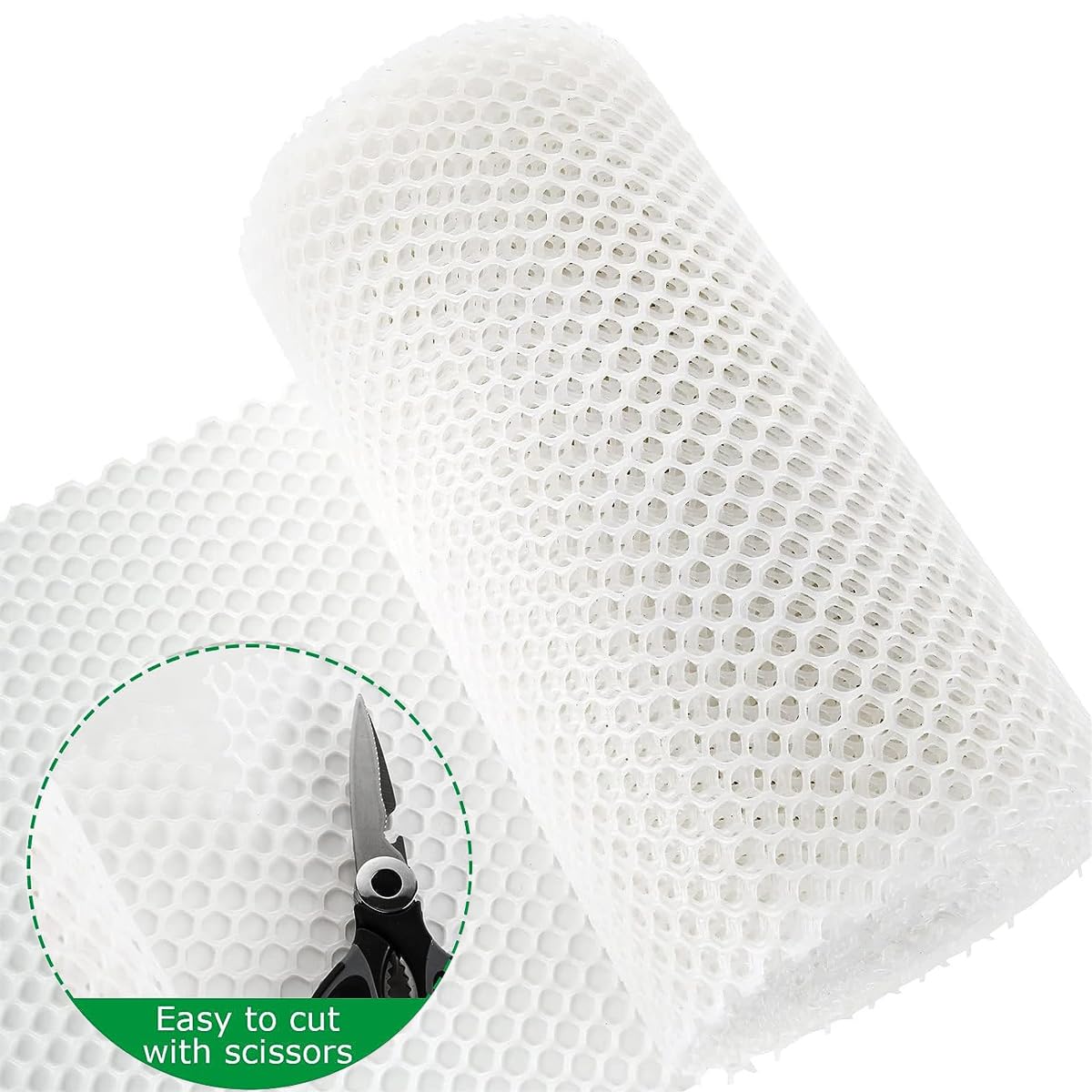 Plastic Chicken Wire Mesh Fence 15.7IN x 66FT,Poultry Fencing Garden Netting,Animal Barrier Fence,Construction Barrier Netting,Hexagonal Fencing for Farm,Frame Crafts,Floral Netting