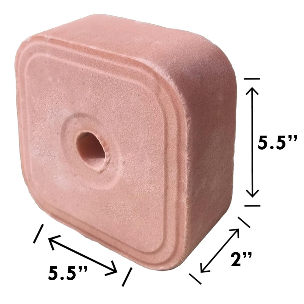 Glowyn Pink Himalayan Compressed Salt for Equine and Livestock Pack of 2 (4.4-4.9 lbs) Each Block Organic Salt Block with Natural Minerals