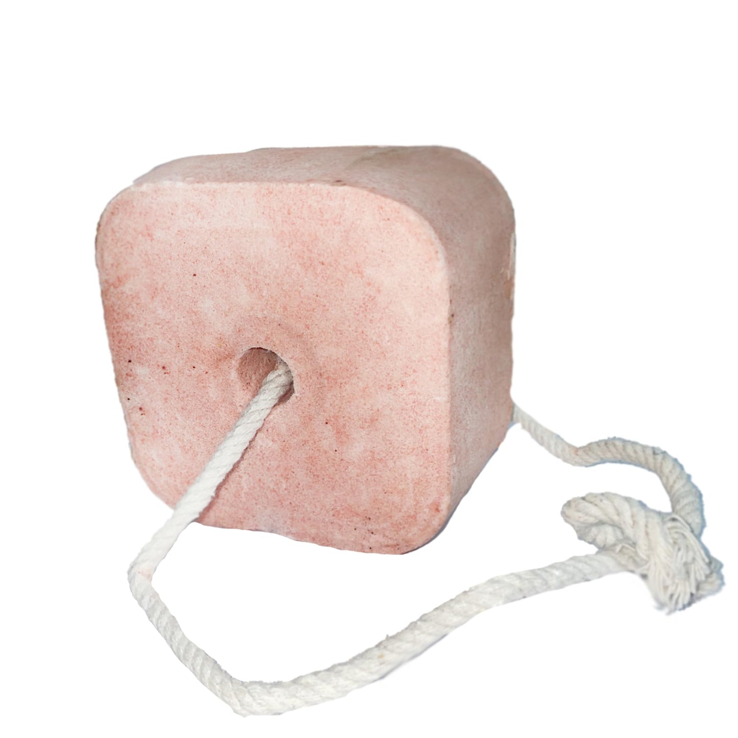 ZKTRADING Compressed Himalayan Salt Lick for Animals – 3KG Natural Mineral Block Hanging Rope Included – Long-Lasting & Weather Resistant – Ideal for Horse, Cow, Deer, and Livestock. (Pack 1)