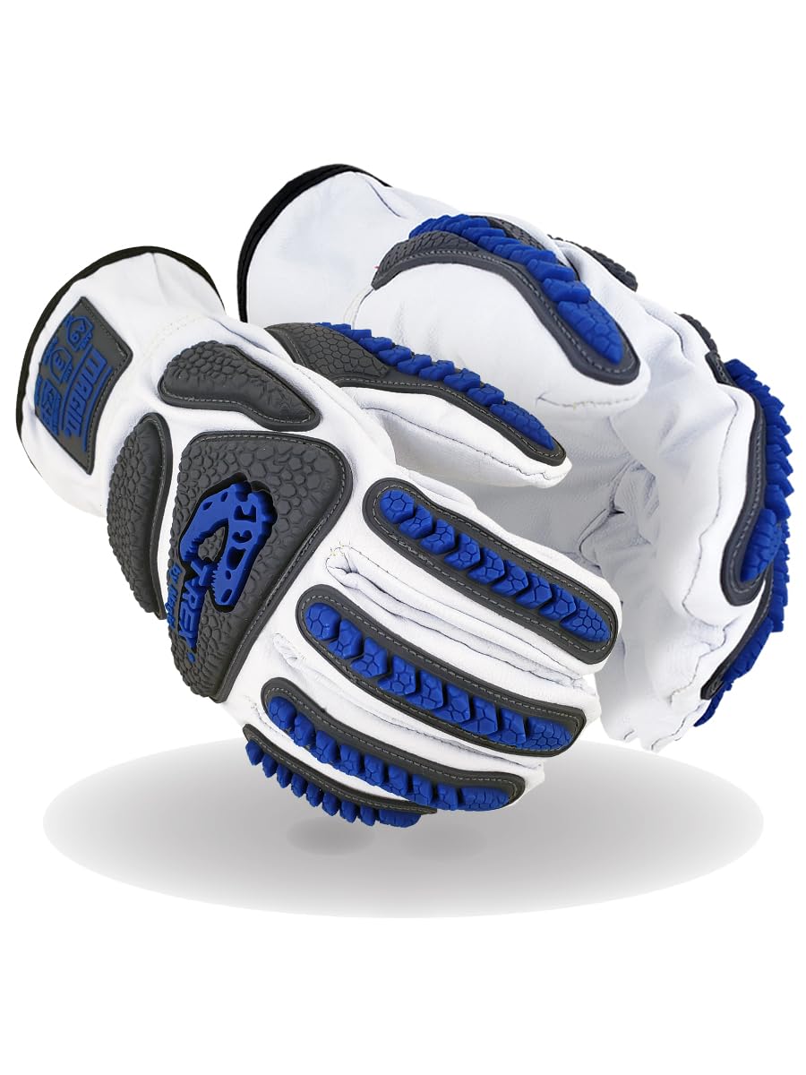 MAGID T-REX Rebel Series, 24 Pair, AeroDex Lined, ANSI Cut Level 9, Driver Style Impact Work Gloves, Size 9/Large, TRX889