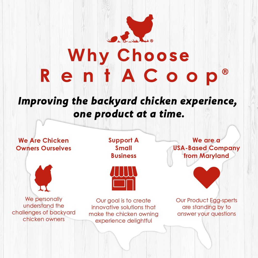 RentACoop Flock Feeder 15 Metal Chick2Chicken Feeder – Space-Saving Weatherproof Poultry Feeder with 6 Ports, Adjustable Legs, Rain Covers for Chicks, Chickens, Quail, Bantams, and Other Small Birds