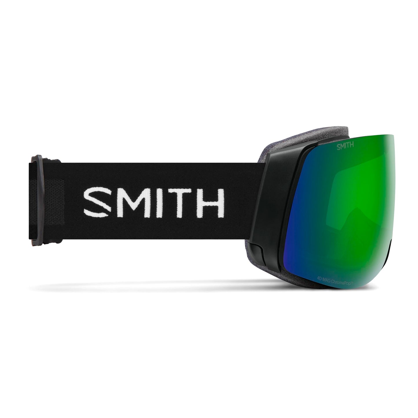 SMITH 4D MAG Goggles with ChromaPop Lens – Performance Snowsports Goggles with Easy Lens Change Technology for Skiing & Snowboarding – for Men & Women – Black + Sun Green Mirror