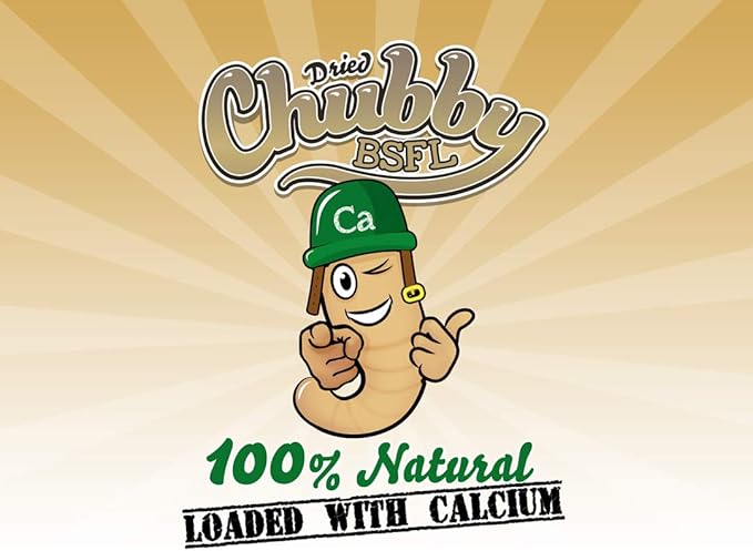 Chubby Dried Black Soldier Fly Larvae for Chickens 5lb - High Calcium Treats for Laying Hens, Ducks, Quails, Turkeys, Wild Birds - 100% Natural Non-GMO Bulk Chicken Feed, Nutrient-Rich, No Additives