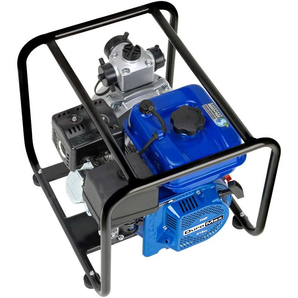 DuroMax XP702HP 208cc 7-HP 2-Inch 70-GPM Gas Powered High Pressure Water Pump, 50 State Approved, XP702HP, Blue
