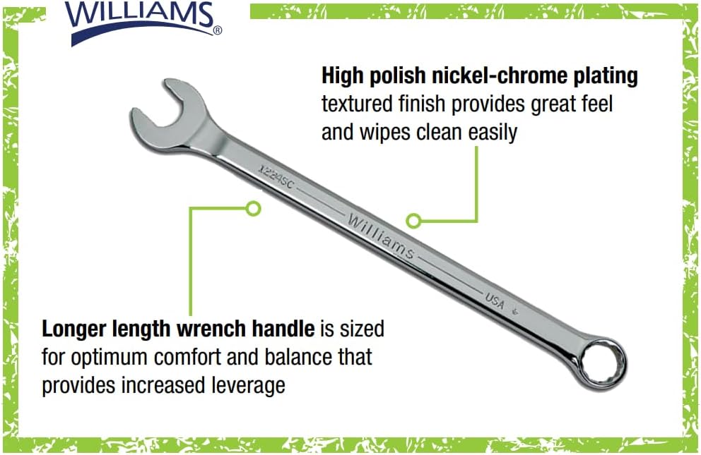 Williams WS-1171SCA 11-Piece Super Combo Wrench Set