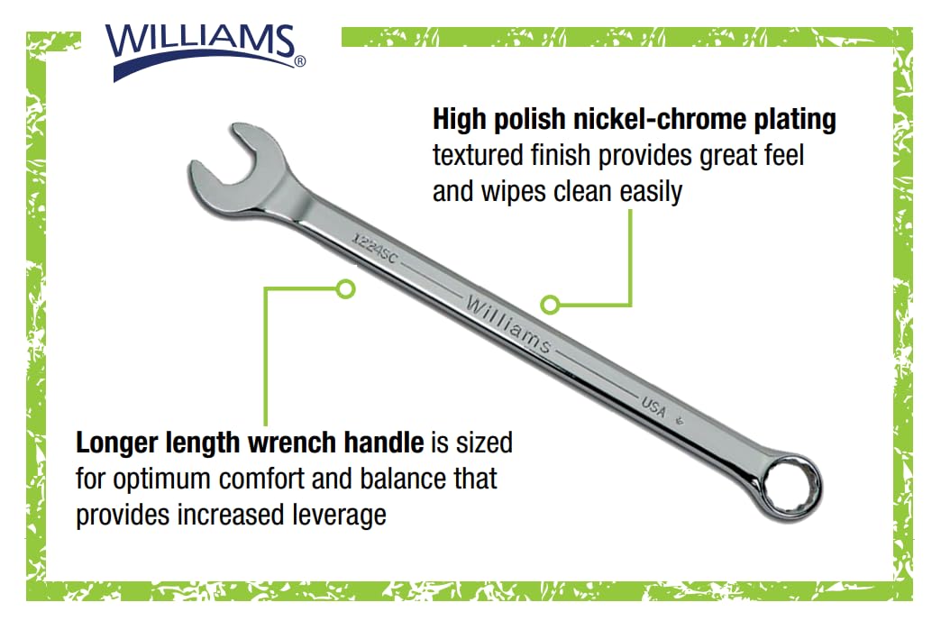 Williams WS-1171SCA 11-Piece Super Combo Wrench Set