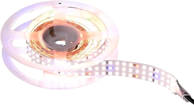 16.4FT LED Plant Grow Light, 2100LEDs Full Spectrum Grow Lamp with High PPFD, 24V 120W Cuttable Plants Growing Light Strip Flexible Self Adhesive for Seedlings Veg Flower