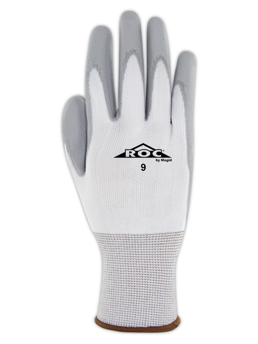 MAGID ROC Lightweight Polyurethane Palm Coated Work Gloves, 180 Pairs, GP139