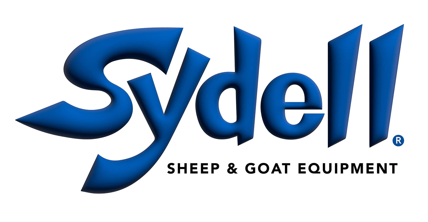 Sydell Sheep and Goat Grain Mineral Feeder, Large Outdoor Forage Grain Feeding System, Supports Up to 10 Small Livestock, Weather Resistant Heavy-Duty Plastic, Fence Mounted