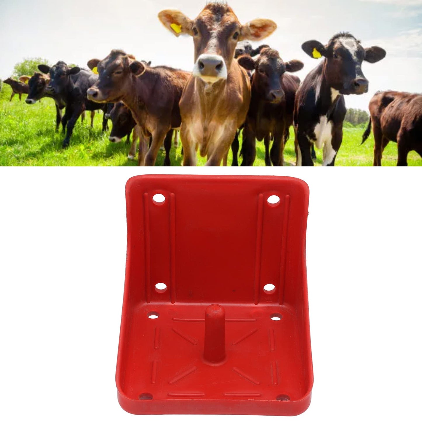 WOHPNLE Cattle Sheep Licking Brick Box, Plastic Cattle and Sheep Mineral Salt Block Holder Feed Salt Brick Licking Block Box Farm Livestock Farm Equipment