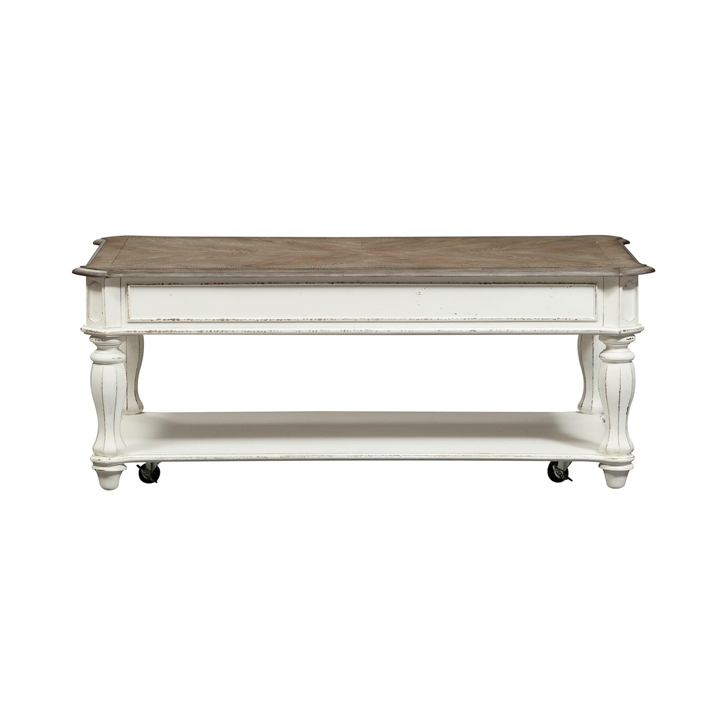 Liberty Furniture Industries Magnolia Manor Lift Top Cocktail Table, Antique White