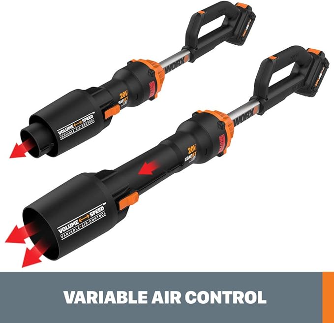 WORX Nitro WG543.9 20V Cordless Leaf Blower, Electric Blower with 410CFM & 130MPH, Blowers for Lawn Care with 2.3 Lbs, Battery & Charger Not Included