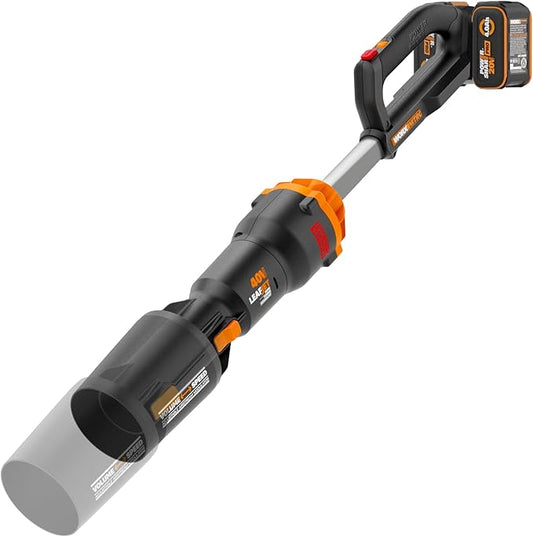 WORX Nitro WG585 40V Cordless Leaf Blower, Electric Blower with 620CFM & 165MPH, Blowers for Lawn Care with Brushless Motor & 3 Speed Control, 2 Batteries & Charger Included