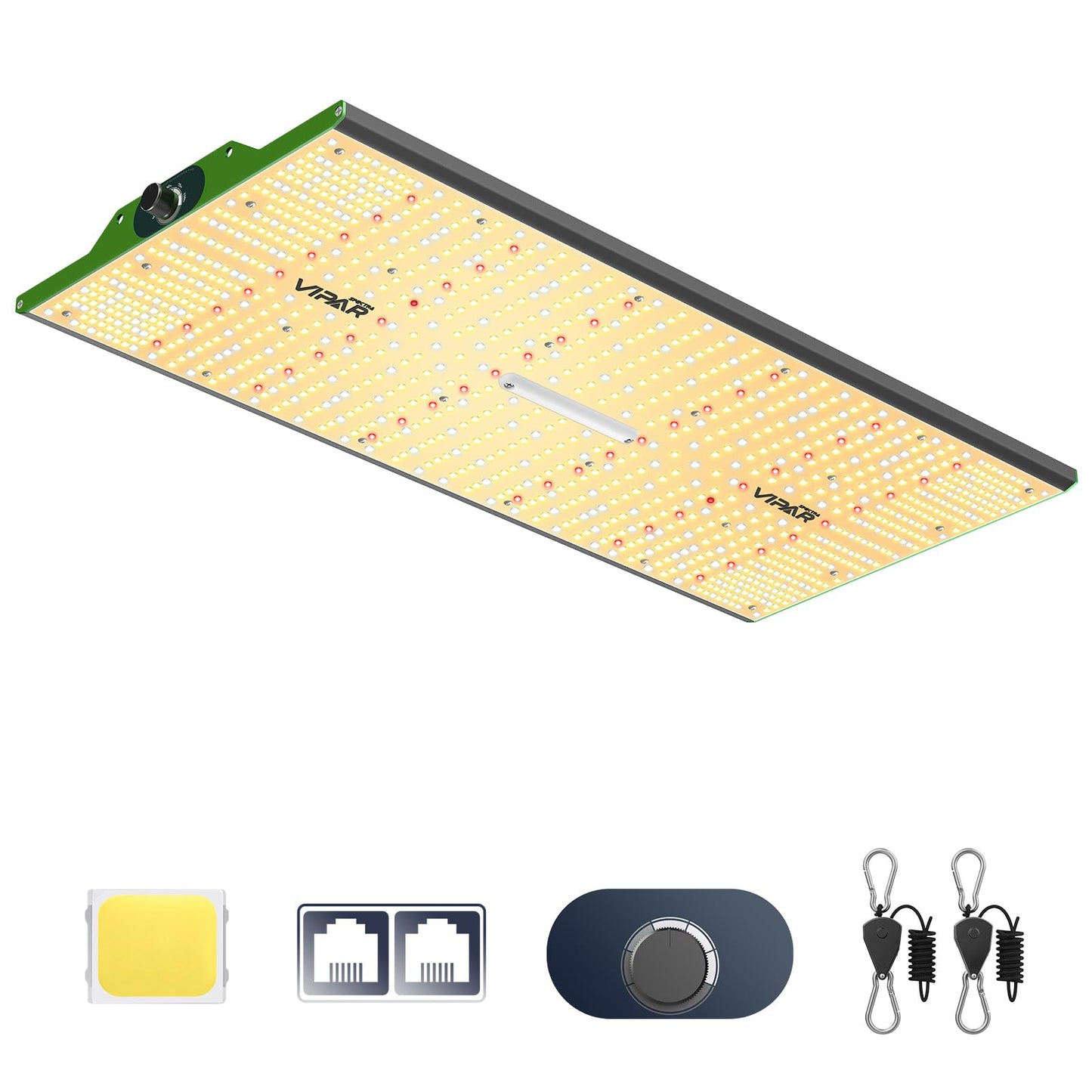 VIPARSPECTRA P2000 LED Grow Lights for Seed Starting Plus KS3000 LED Grow Light 320 watt Compatible with Samsung LM301H Diodes, Dimming Daisy Chain Grow Lights for Indoor Plants Full Spectrum