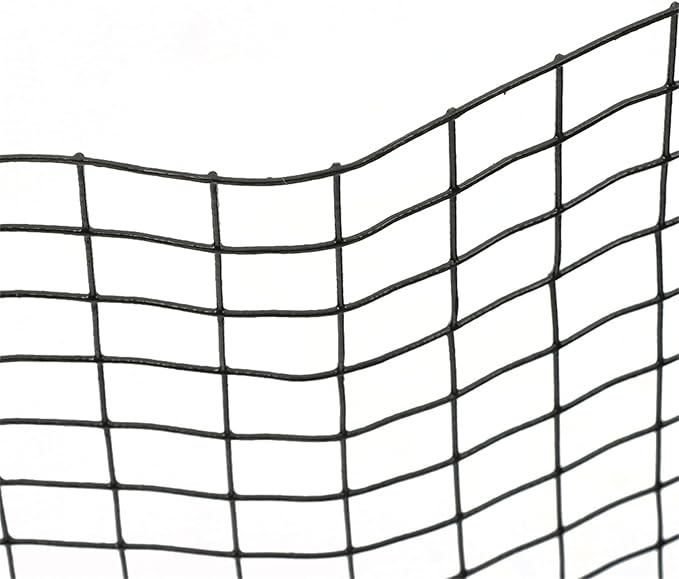 LABLT 24 in x 50 ft Hardware Cloth, 1 in Chicken Wire Fence for Chicken Coop Fences and Poultry Animal Netting (16 Gauge, Black)