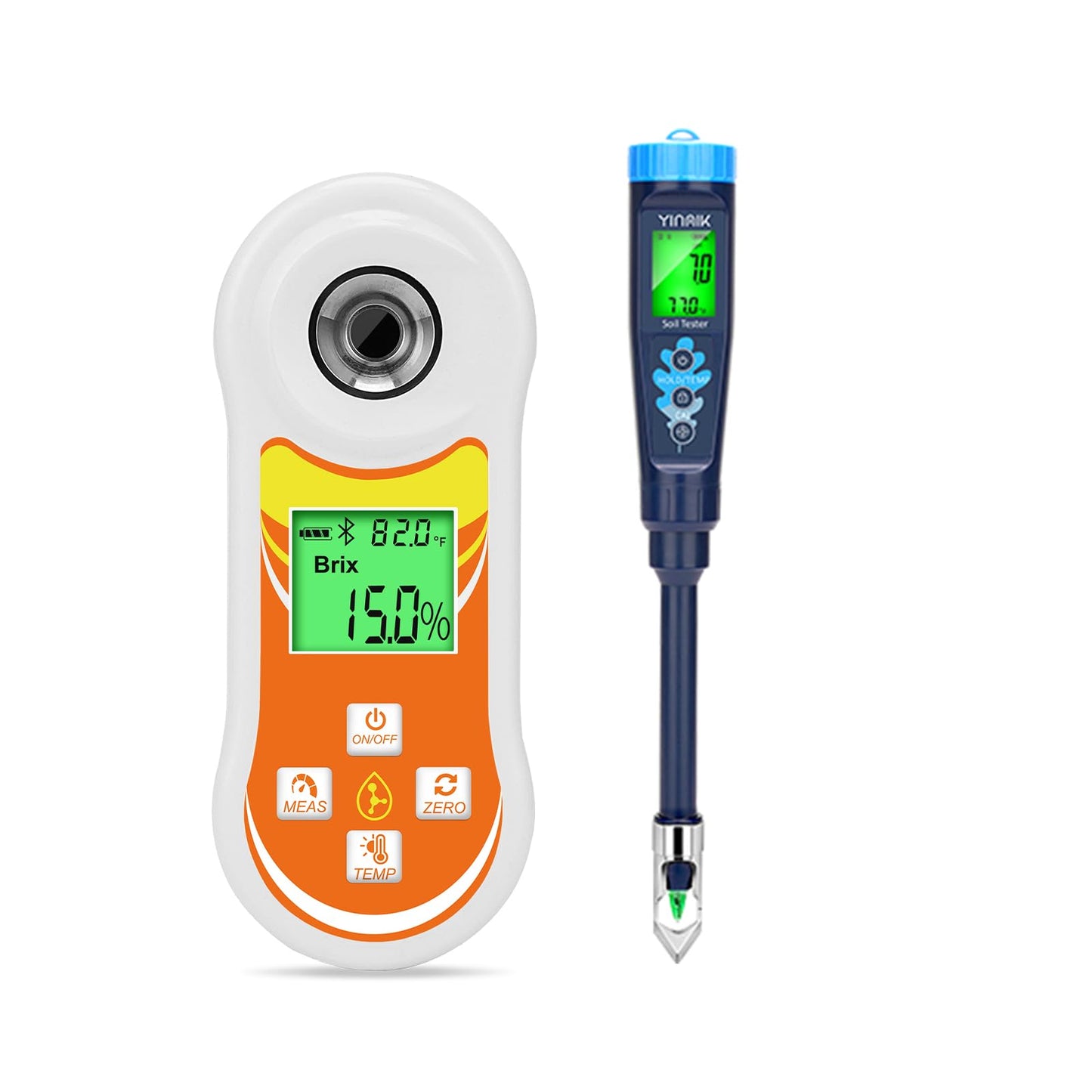 YINMIK Brix Refractometer and Soil pH Meter
