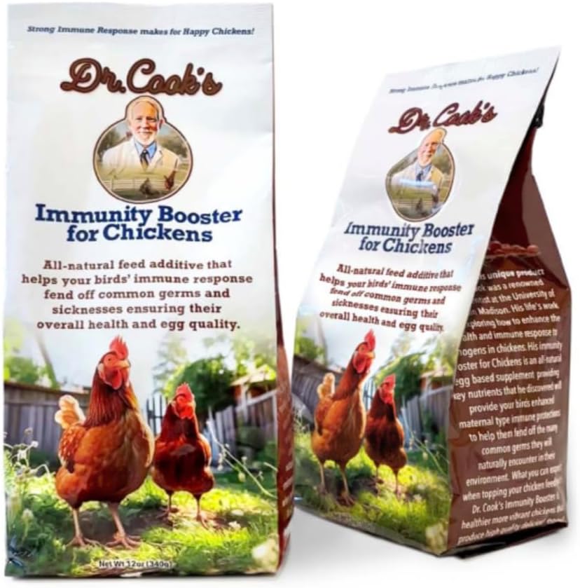 Generic Immunity Booster for Chickens – 12Oz Bag Natural Chicken Vitamins – Egg Based Chicken Supplements – Rich in Protein, Fat, Essential Nutrients