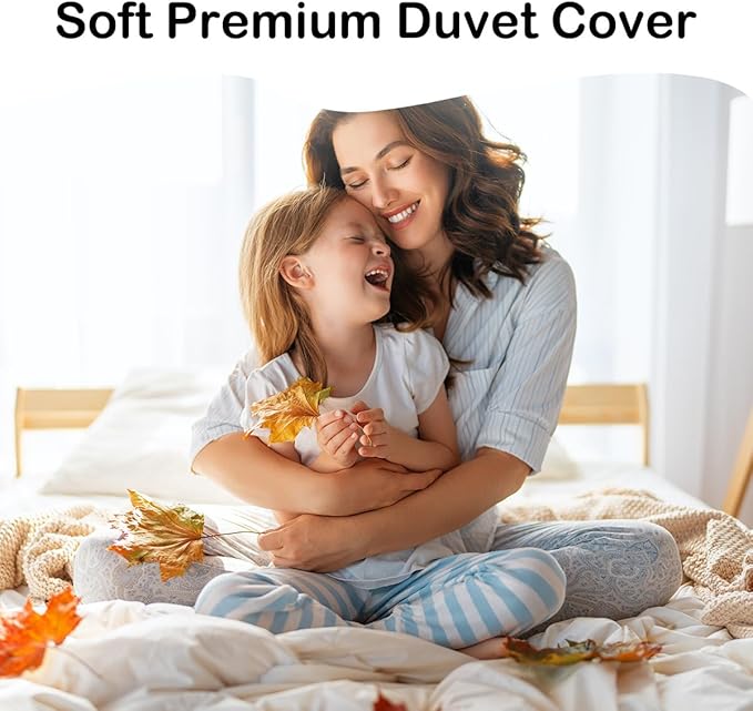Vintage Grey Leaf Duvet Cover Farmhouse Decor Grey 3D Botanical Flower Print Bedding Set for Boys Girls with Zipper Closure and Corner Ties (King)