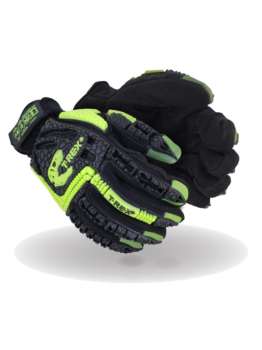 MAGID T-REX Windstorm Series ANSI A6 Syntec Palm Impact Gloves, 36 Pairs, Size 10/XL, TRX742