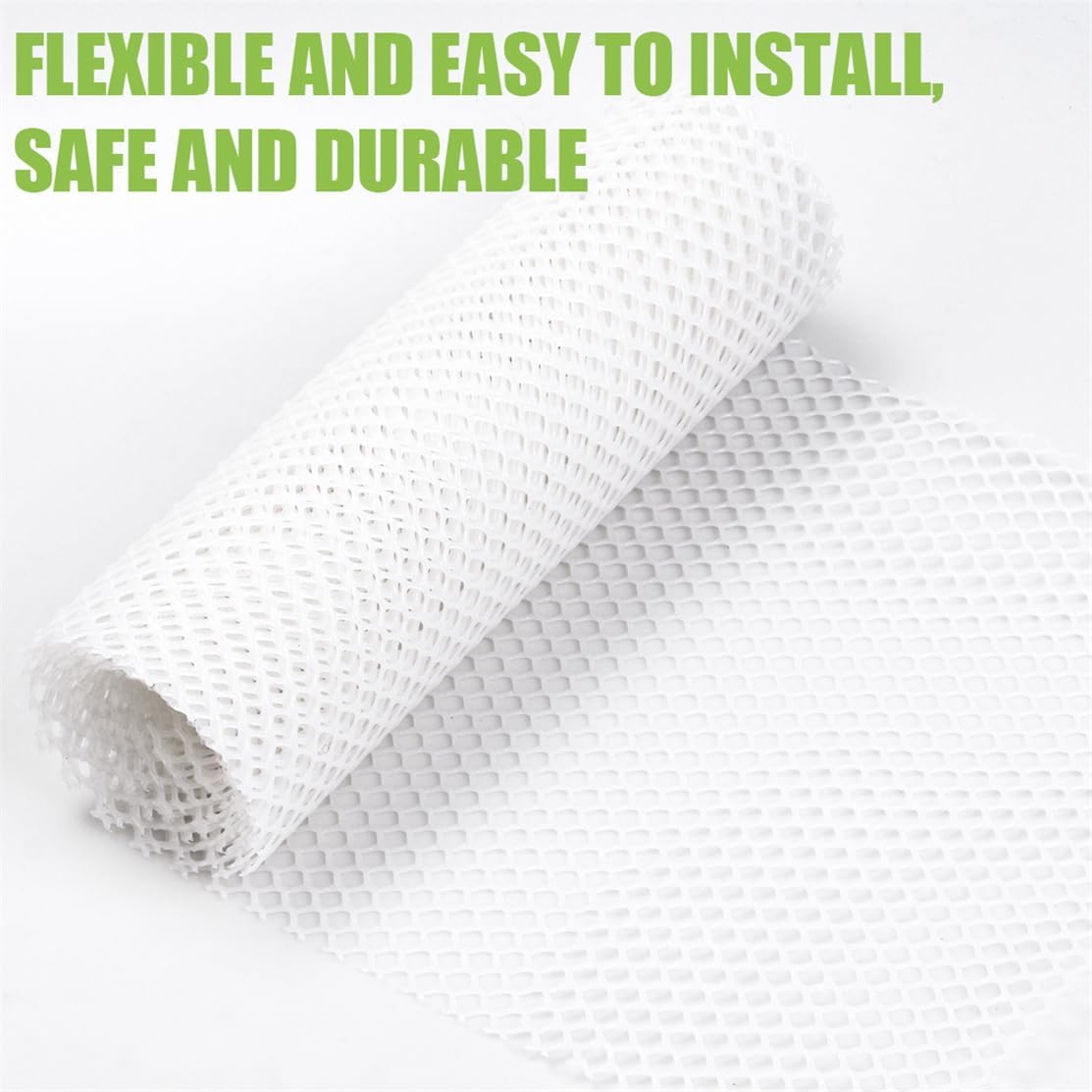 Plastic Chicken Wire Fence Mesh Poultry Fencing 11.81IN x 10FT Hexagonal Fencing Wire for Gardening, Floral Netting Chicken Wire Frame with 25Pcs Cable Ties