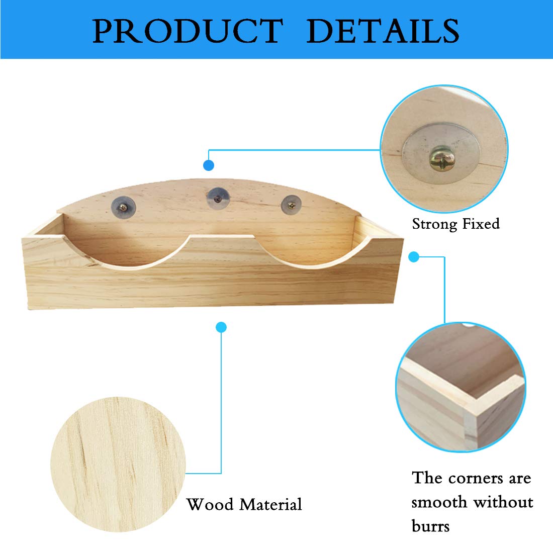 Hamiledyi Rabbit Hay Feeder, Bunny Hay Feeder Rack,Bunny Food Manger Wooden Hay Manger Rack Rabbit Hay Holder Feeders Grass Holder for Guinea Pig Chinchilla Hamster