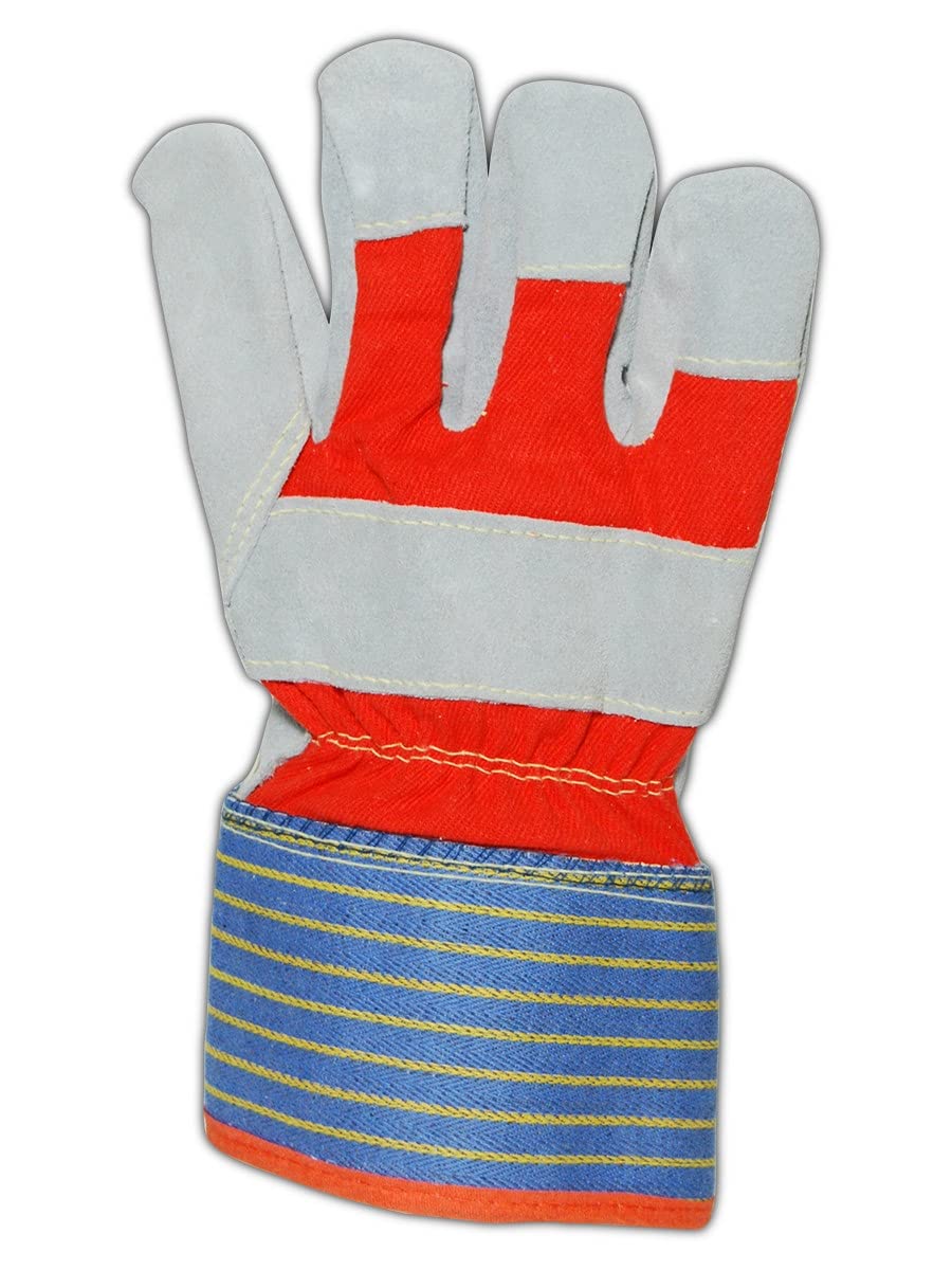 MAGID Cut Resistant Kevlar/HPPE Lined Gloves with a Leather Palm and Safety Cuff (TB25EOCR-XXL) - Cut Level A4, Puncture Level 5, Size XXL (12 Pairs)