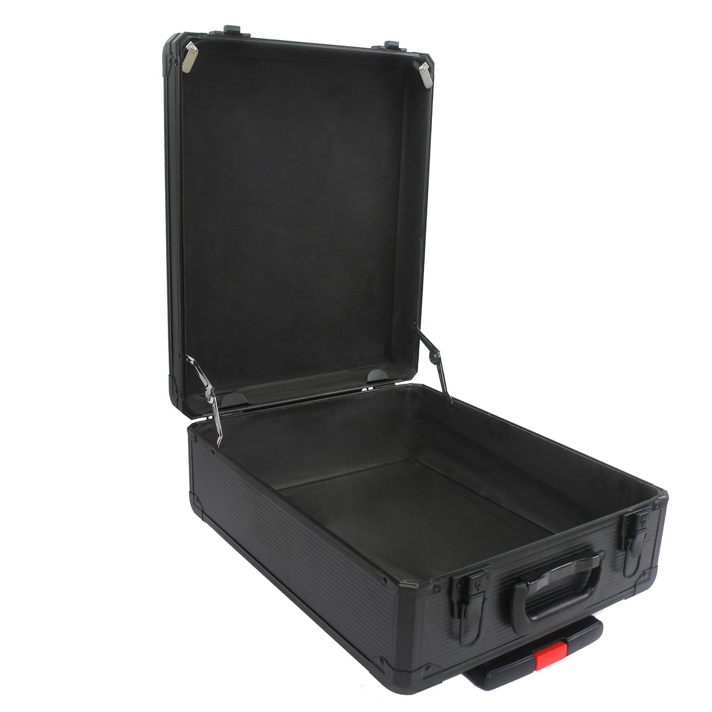 Black Hand Tool Box With 4 Layers Of Toolset,Aluminum Trolley Case Tool Set,Rolling Tool Case Box On Wheels,899pcs Household Hand Kit for House Repair, Garden, Office