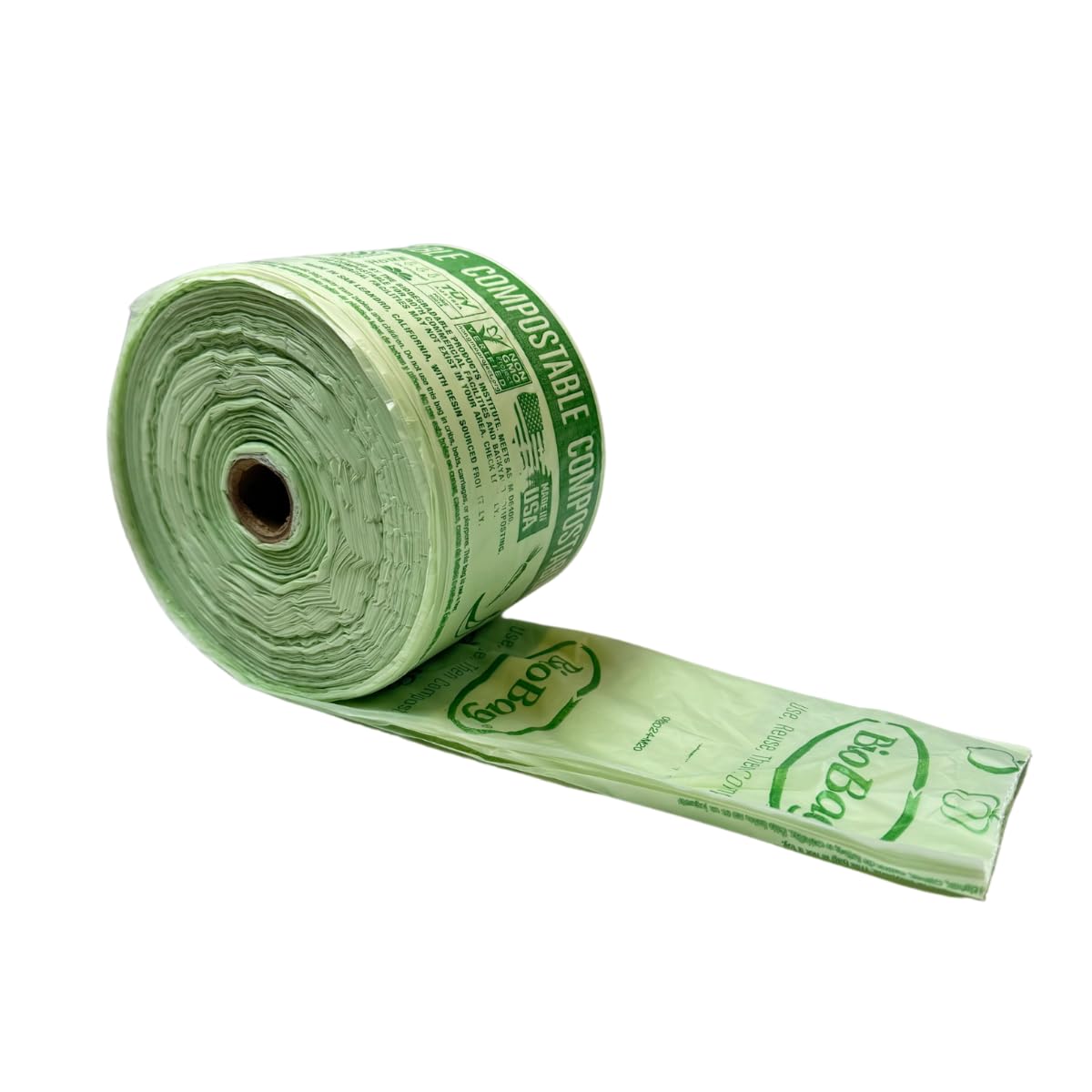 BioBag Compostable Compact Multi-Family Bags, 15" x 17", Green (Pack of 1200)
